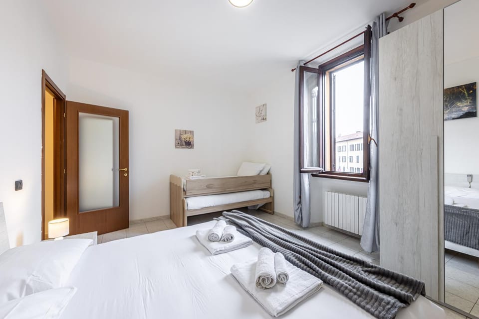 Bed, Photo of the whole room, Bedroom, towels, wardrobe