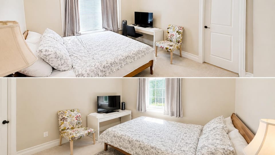 Communal lounge/ TV room, Bed, Bedroom