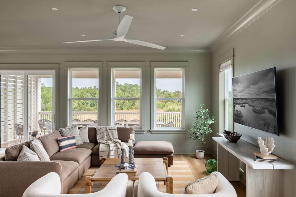 Modern Coastal Home with Heated Pool House in Bay Saint Louis