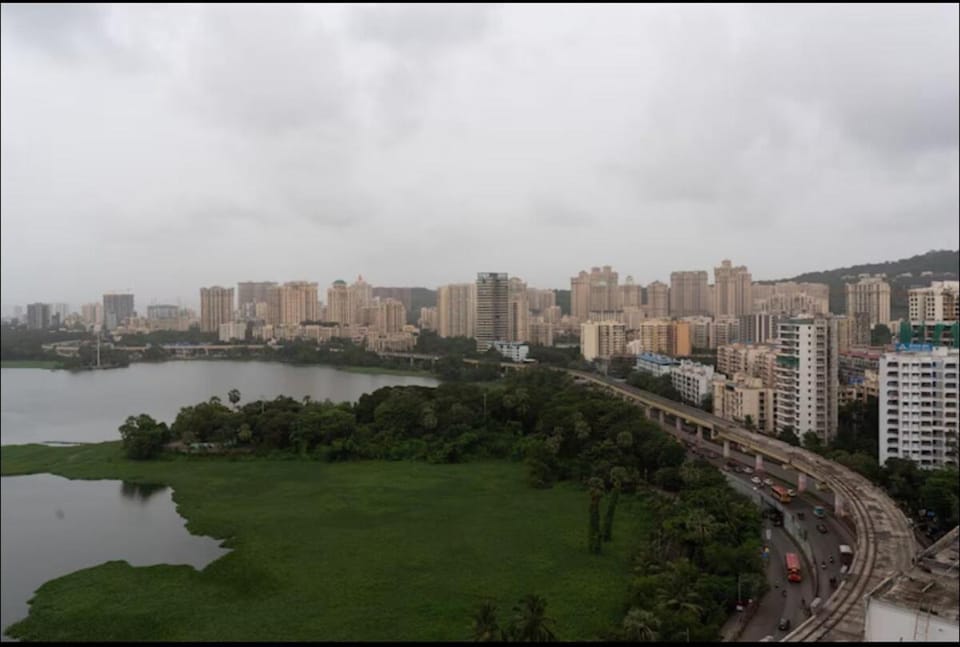 Powai, Aurora luxe,2BHK Balcony & Lake view Apartment in Mumbai