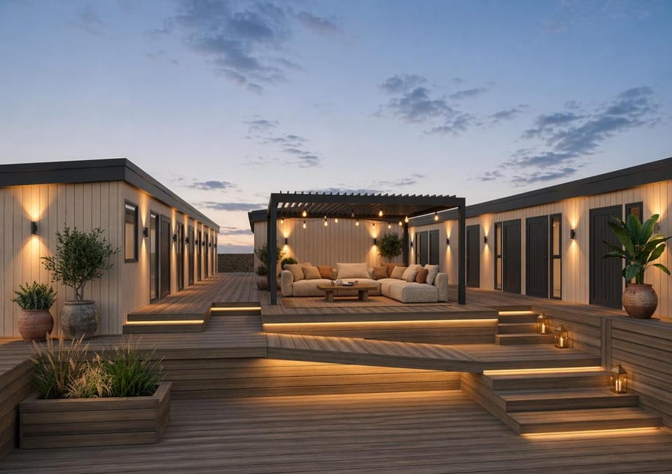 Property building, Patio