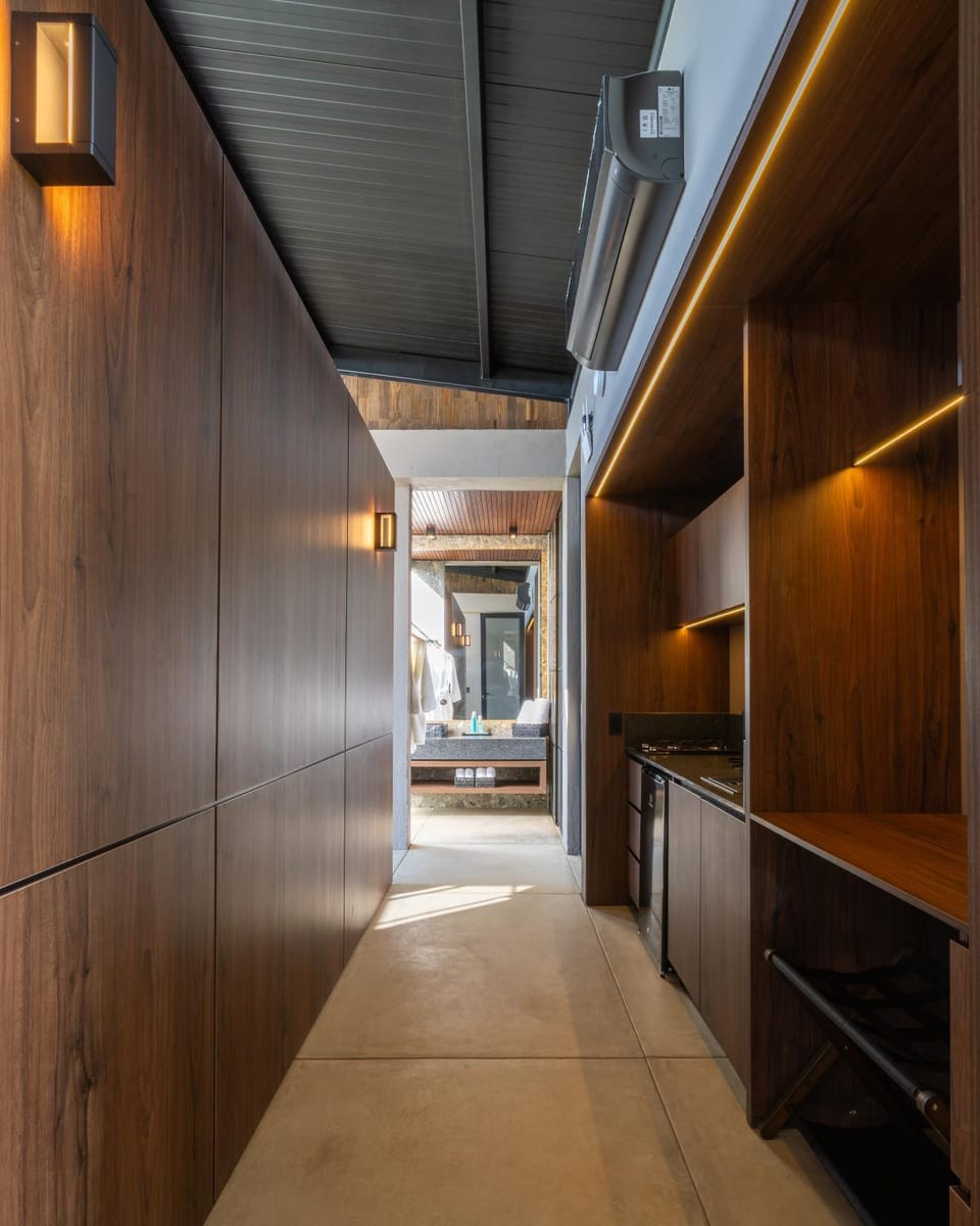 Kitchen or kitchenette, wardrobe