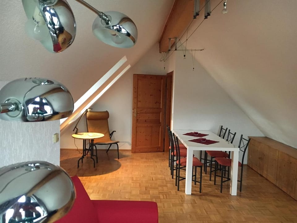 Photo of the whole room, Seating area, Dining area