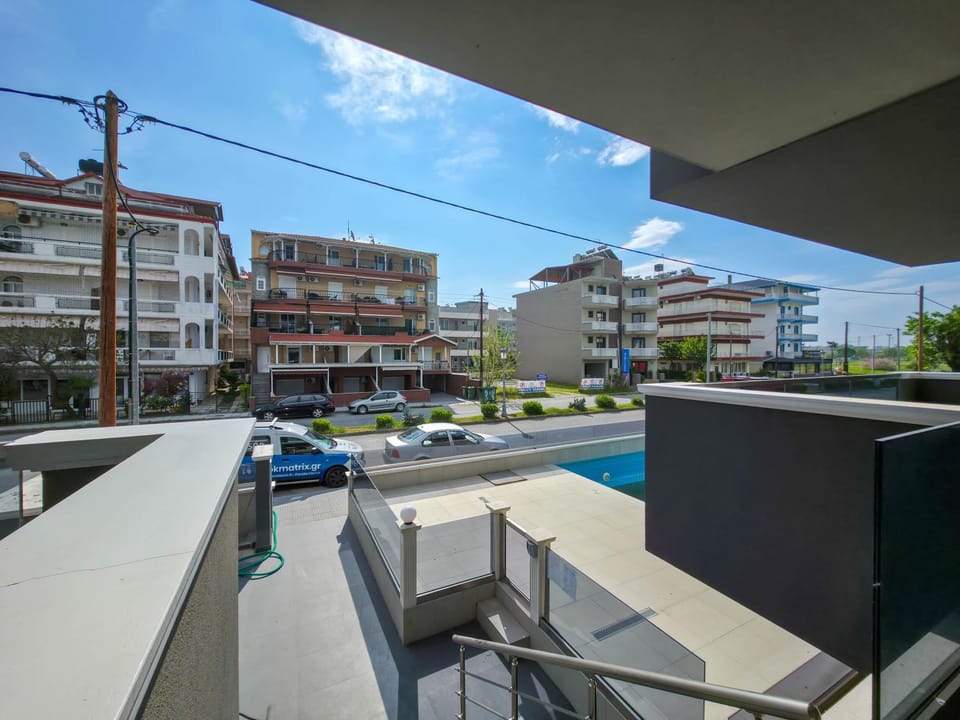 Property building, Day, View (from property/room), Balcony/Terrace, Pool view, Swimming pool