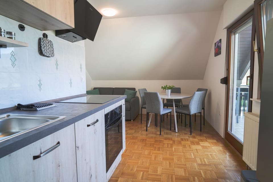 Kitchen or kitchenette, Dining area, oven, stove