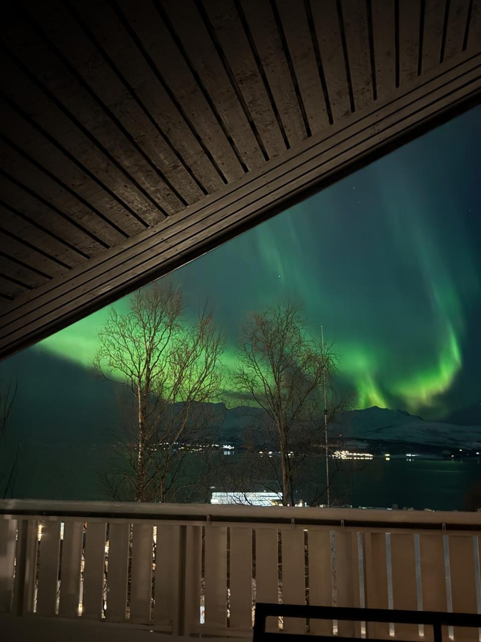 Night, Natural landscape, Winter, View (from property/room), Balcony/Terrace