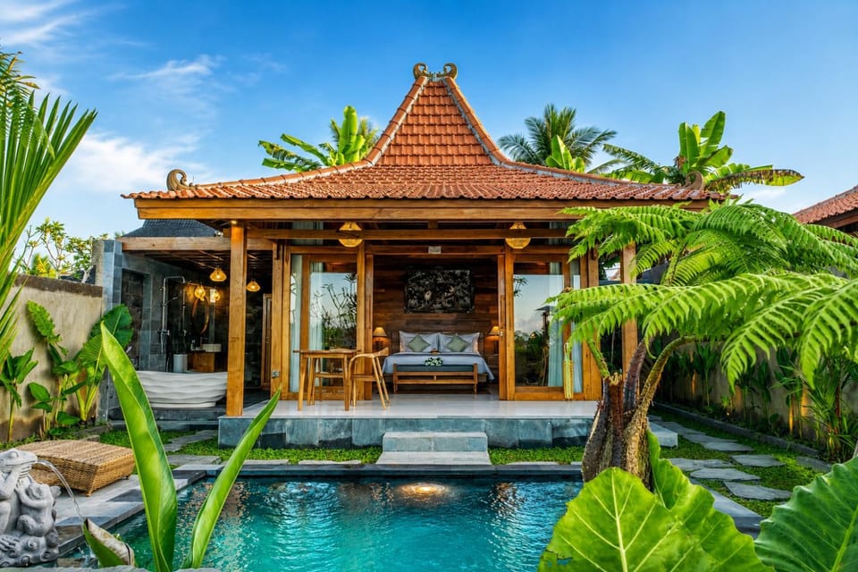 Property building, Natural landscape, Swimming pool