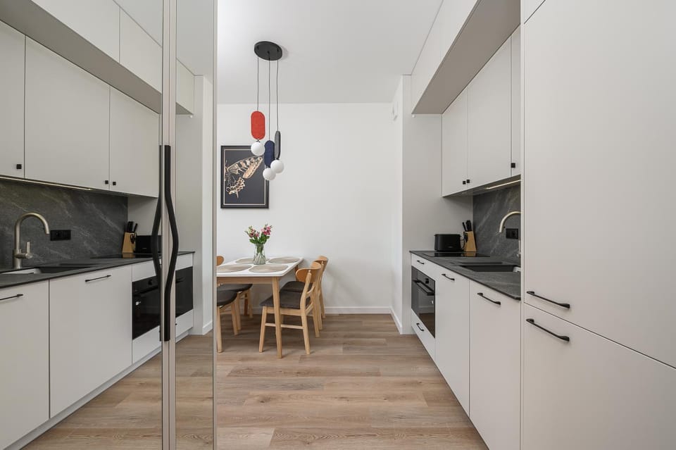 Kitchen or kitchenette, Dining area, oven, stove, wardrobe, kitchen