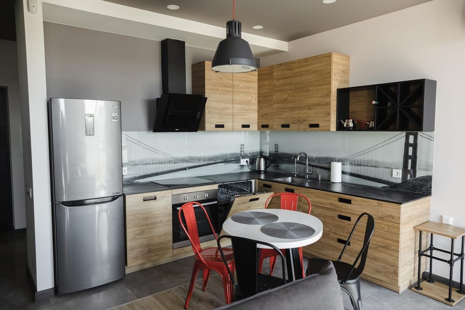 City view studio with terrace access Apartment in Lviv