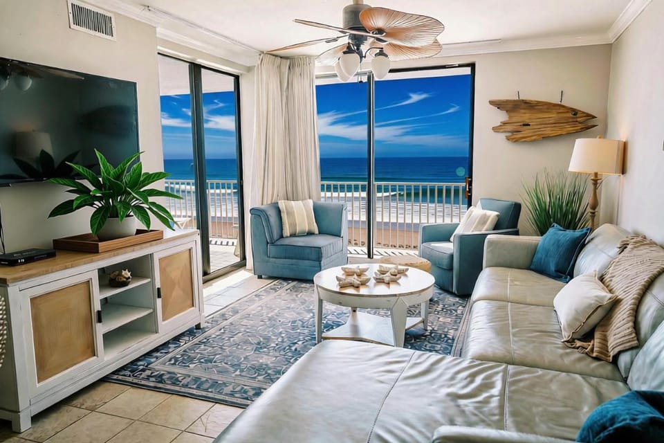 Oceanfront 3BR Corner Unit Wraparound Balcony Sleeps 8 Apartment in Orange Beach
