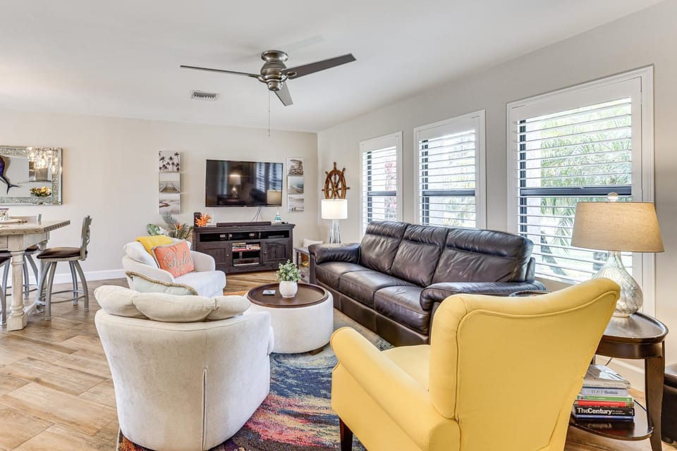30-Day Beach Oasis w/ Pool, 1 Mi to Barefoot Beach House in Vanderbilt Lakes