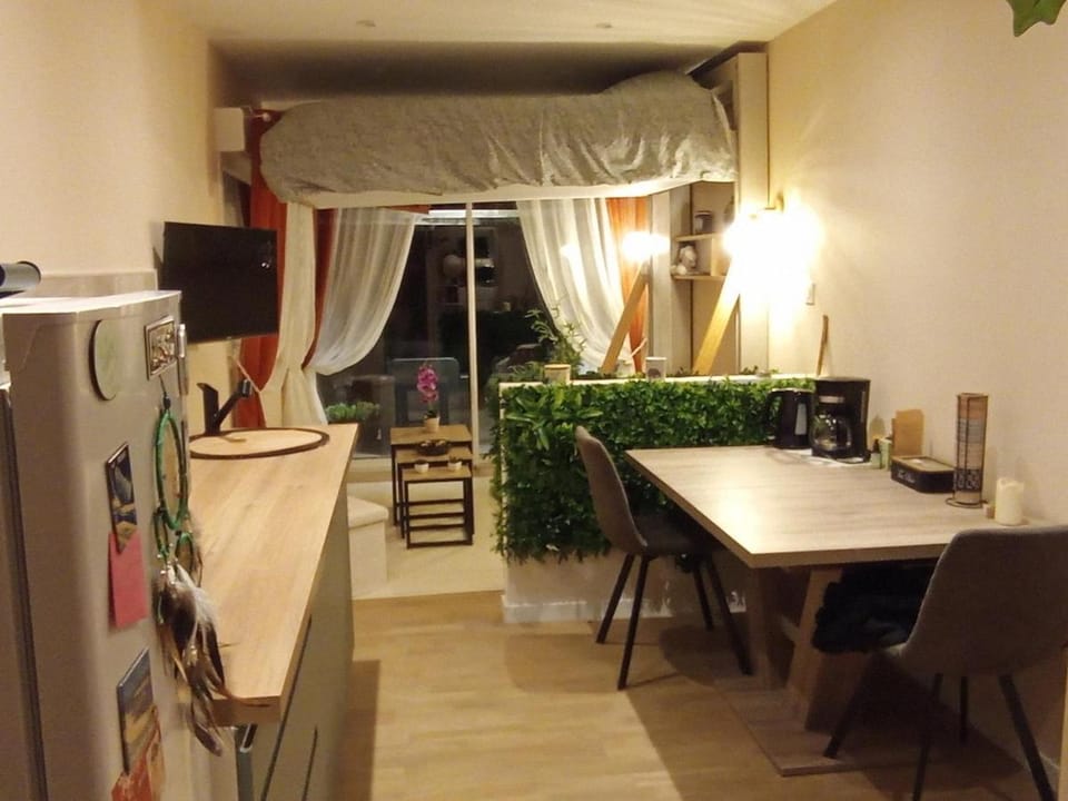 TV and multimedia, Kitchen or kitchenette, Seating area, Dining area