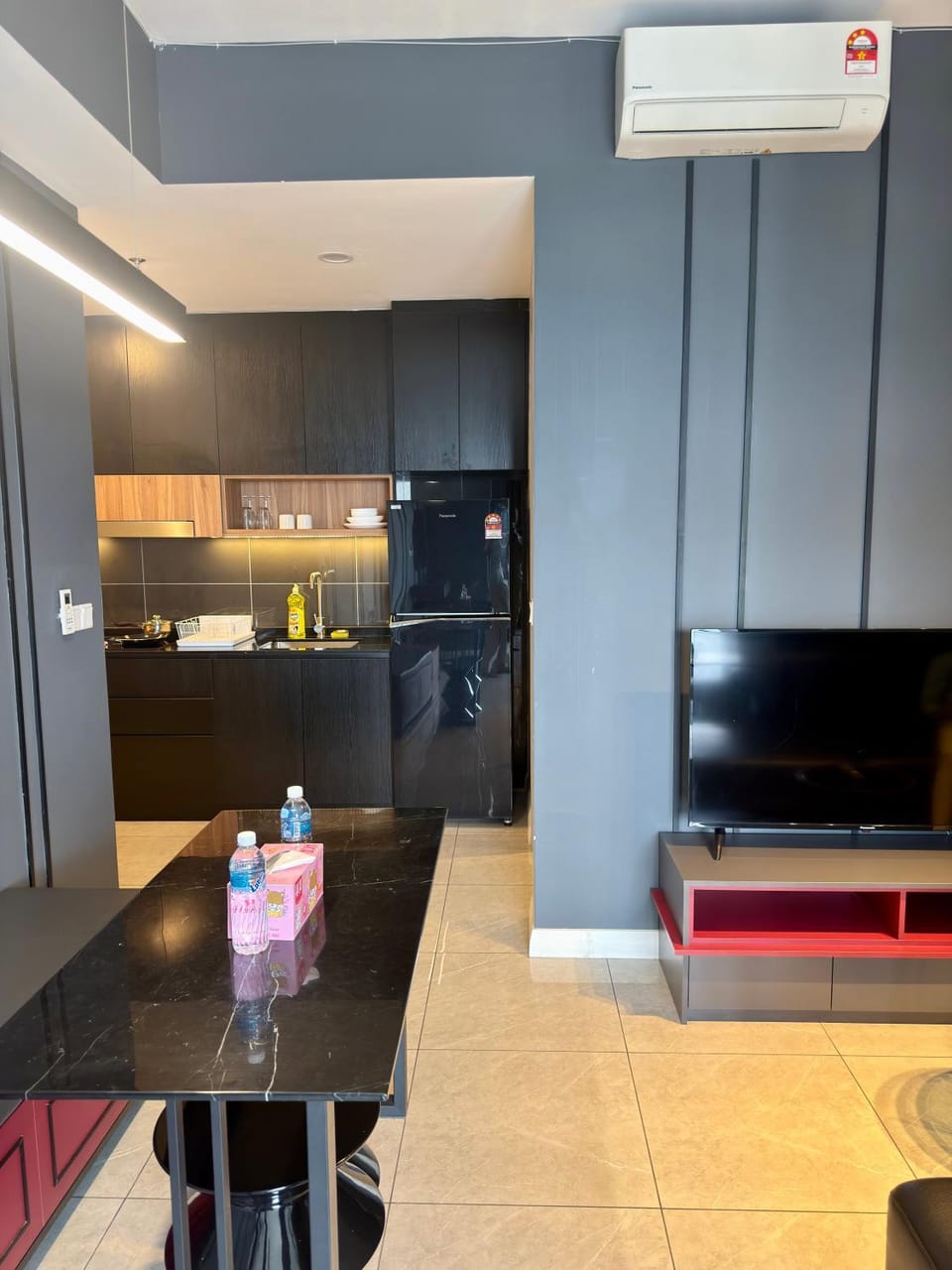Living room, Dining area, kitchen