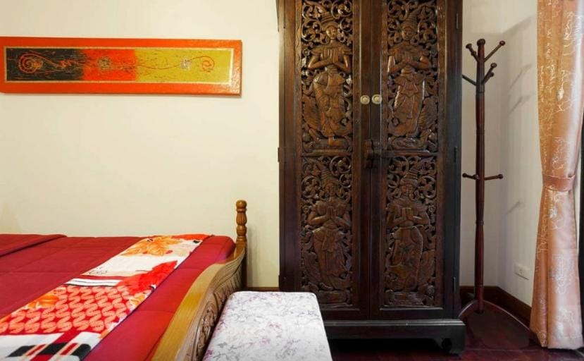 Bed, Bedroom, wardrobe