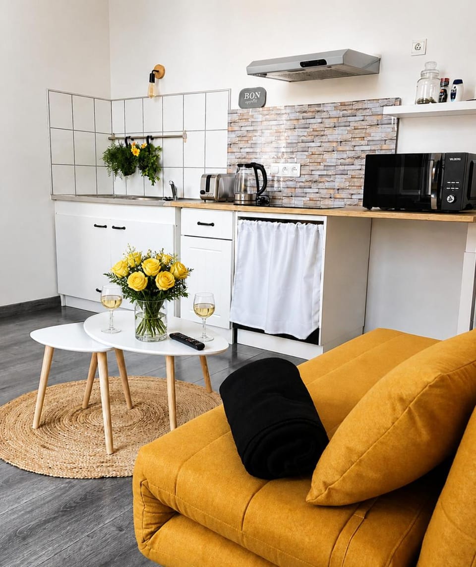 Living room, pet friendly, toaster