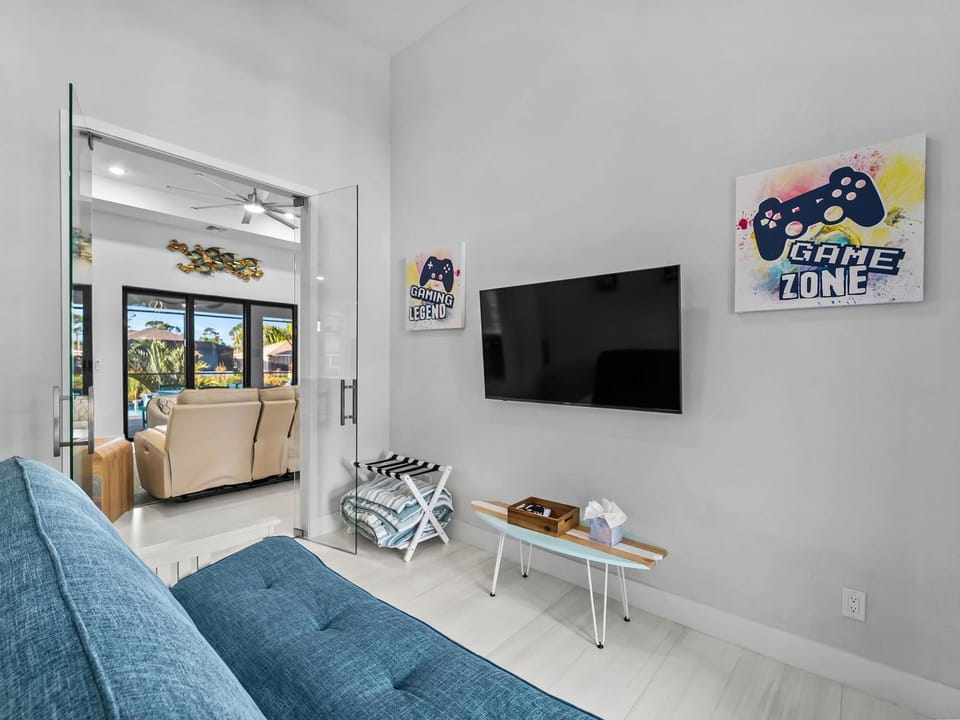 Waterfront Haven with Pool Spa Game Room House in South Gulf Cove