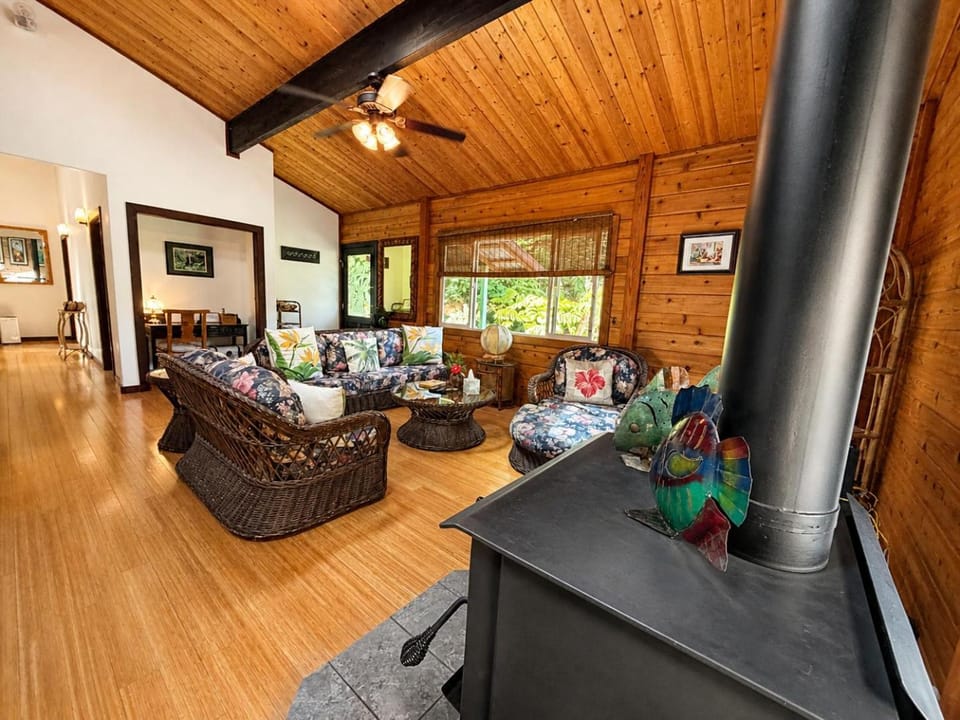 Living room, fireplace
