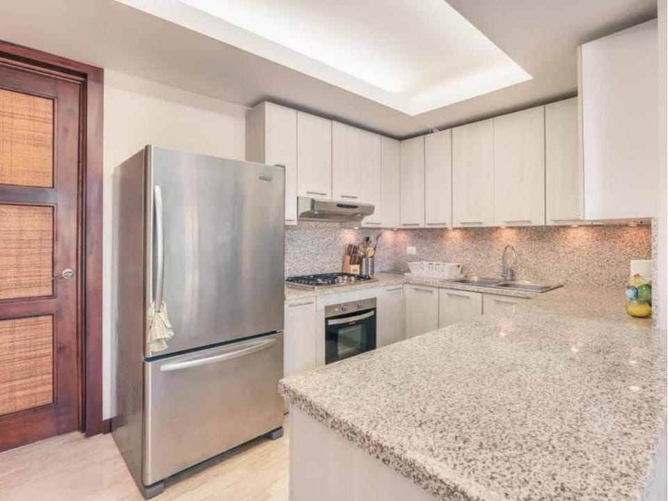 Kitchen or kitchenette, oven, stove
