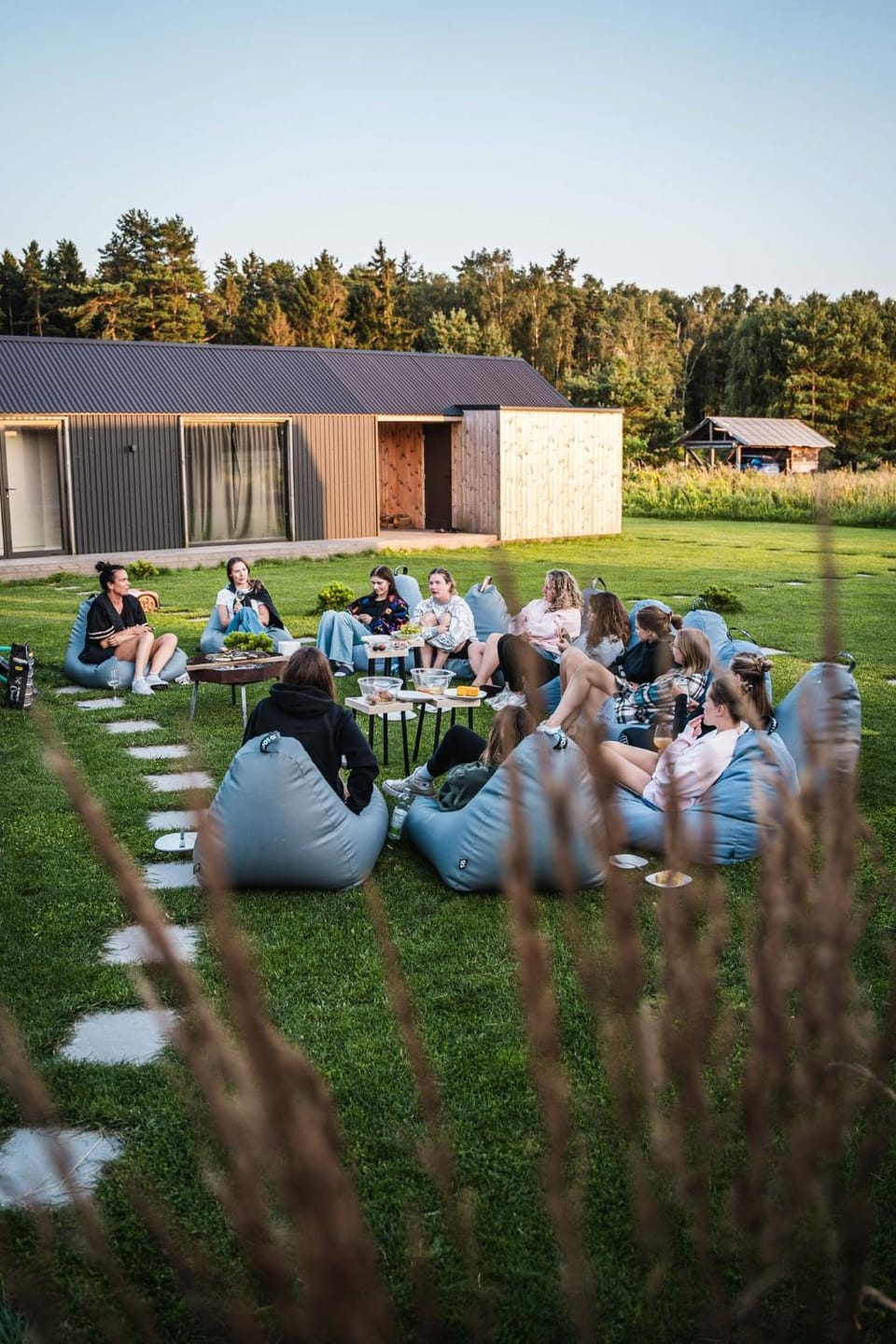 People, Natural landscape, Garden view, group of guests