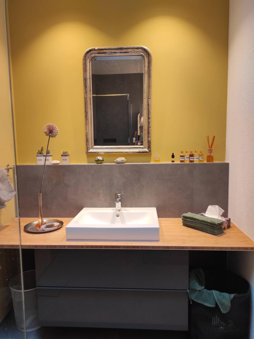 Bathroom, towels
