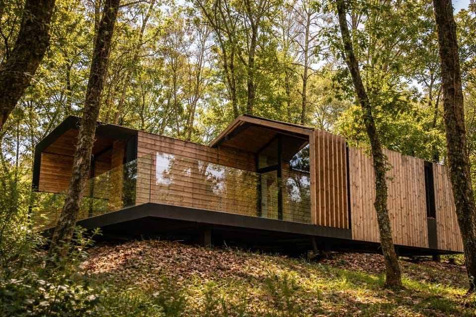Cabañas en Ribeira Sacra, Borbela de Luz Campground/ 
RV Resort in Galicia