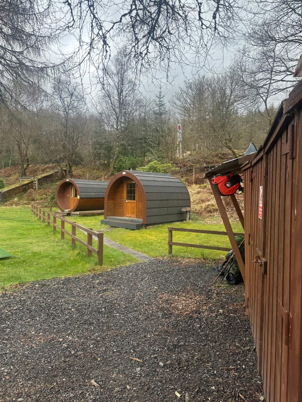 By The Way Campsite, Posh Pod, Cobbler Campground/ 
RV Resort in Tyndrum