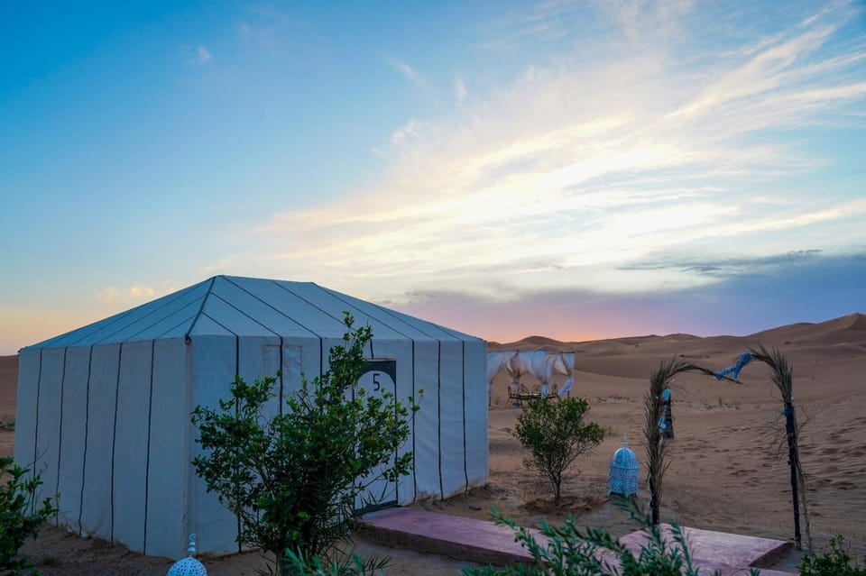 Rock Merzouga Luxury Desert Camp Luxury tent in Morocco
