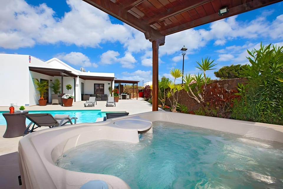 Property building, Living room, Swimming pool