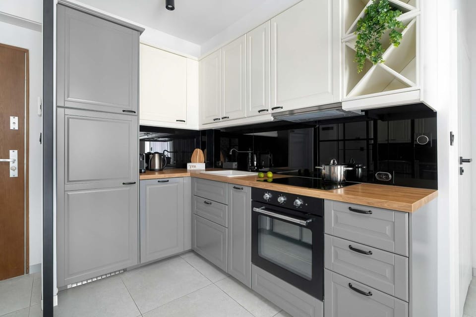 Coffee/tea facilities, Kitchen or kitchenette, dishwasher, oven, stove