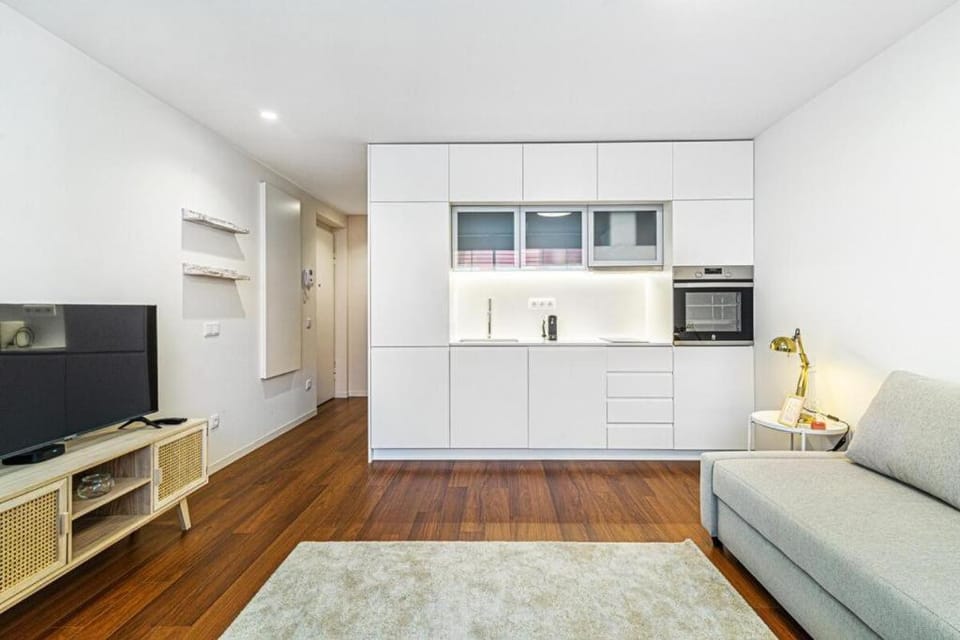 Living room, kitchen
