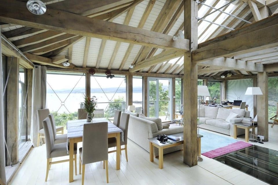 Balcony/Terrace, Living room, Seating area, Garden view