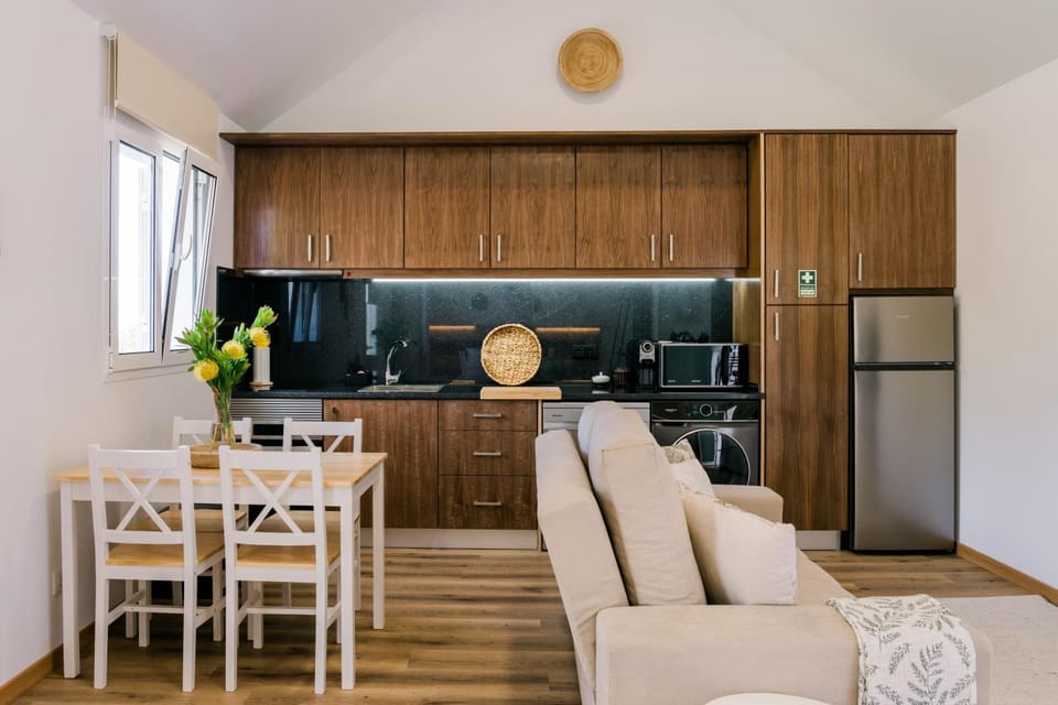 Living room, kitchen