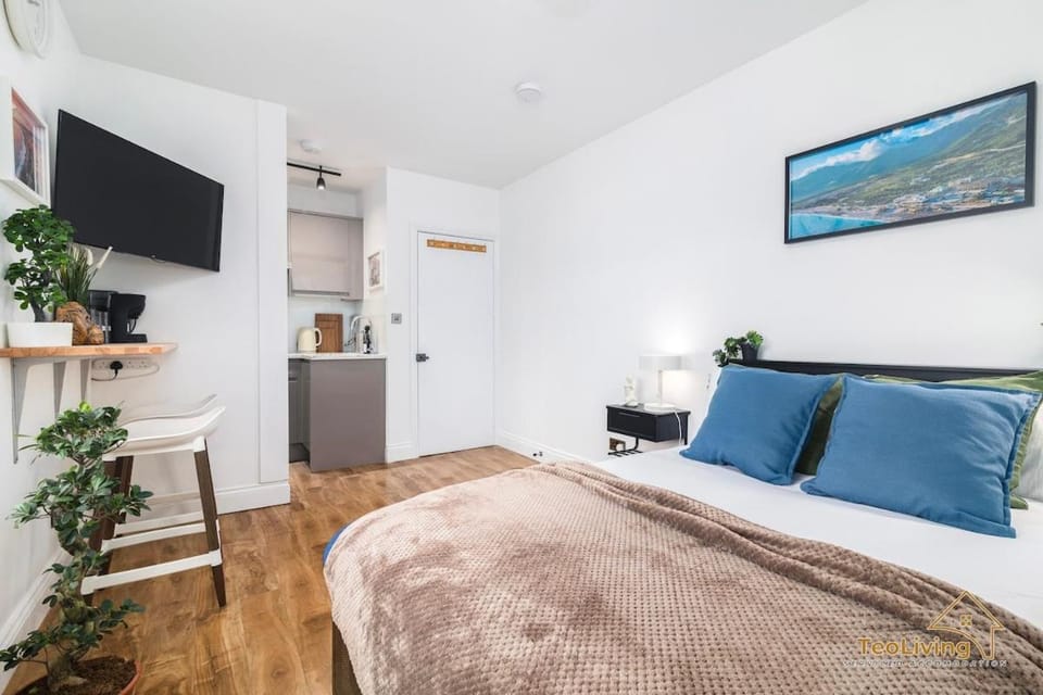 High-End Studio Free WashDryFold Near Wembley Apartment in Wembley
