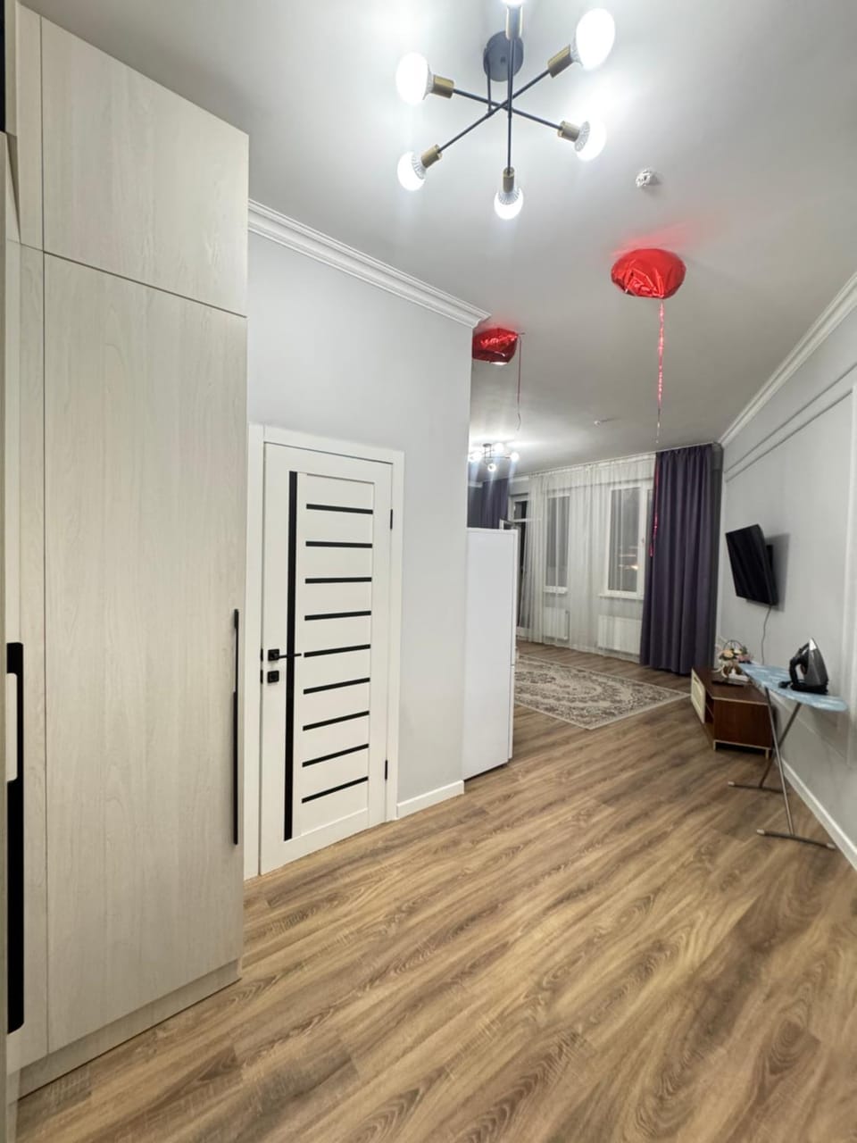 Photo of the whole room, wardrobe
