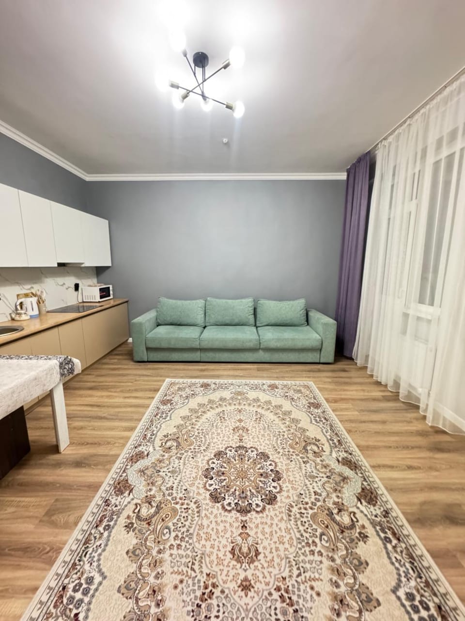 Kitchen or kitchenette, Living room, Photo of the whole room, Seating area, Dining area