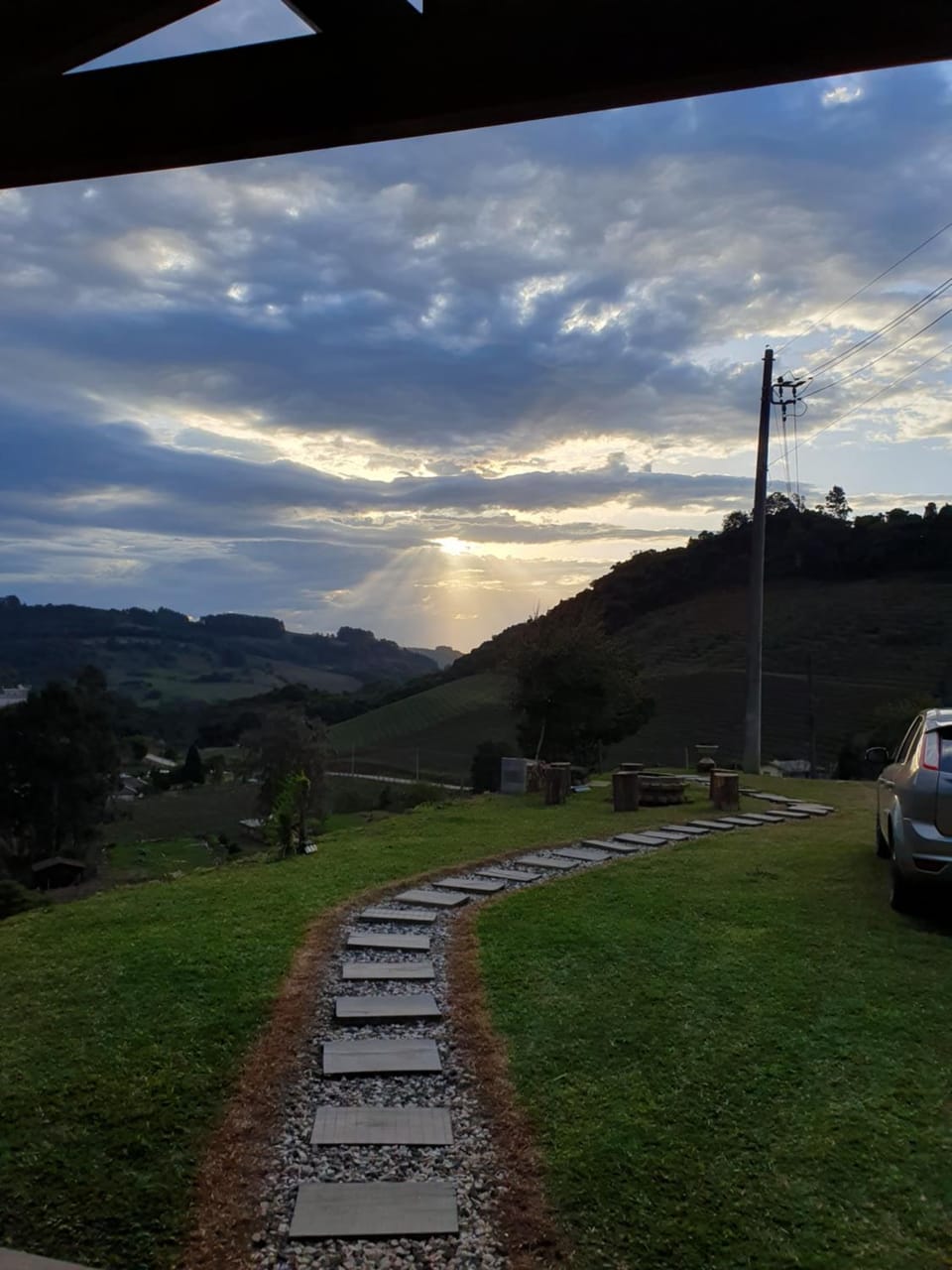 Natural landscape, Mountain view, Sunset