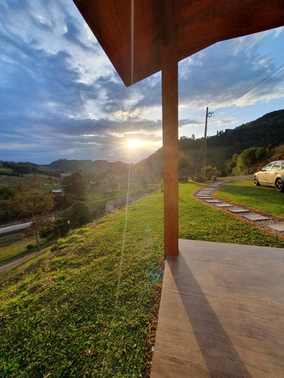 Natural landscape, Mountain view, Sunset