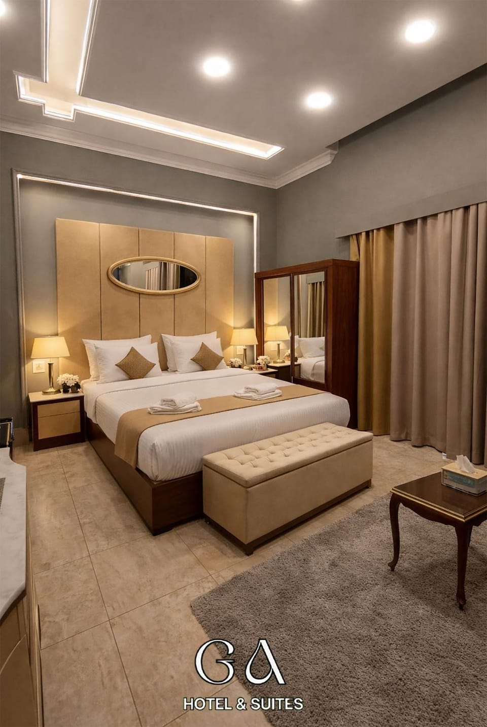 Bed, Photo of the whole room, Bedroom, wardrobe