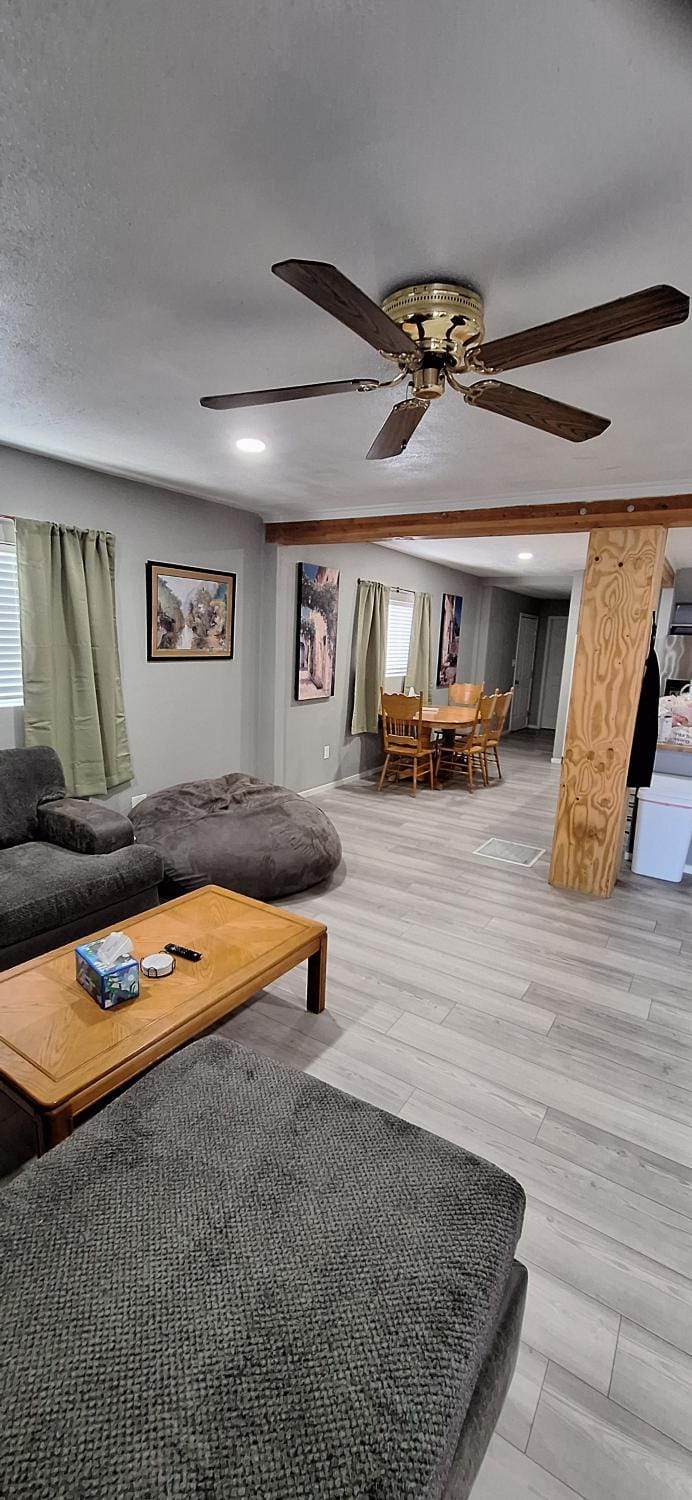 Property building, Living room, Dining area