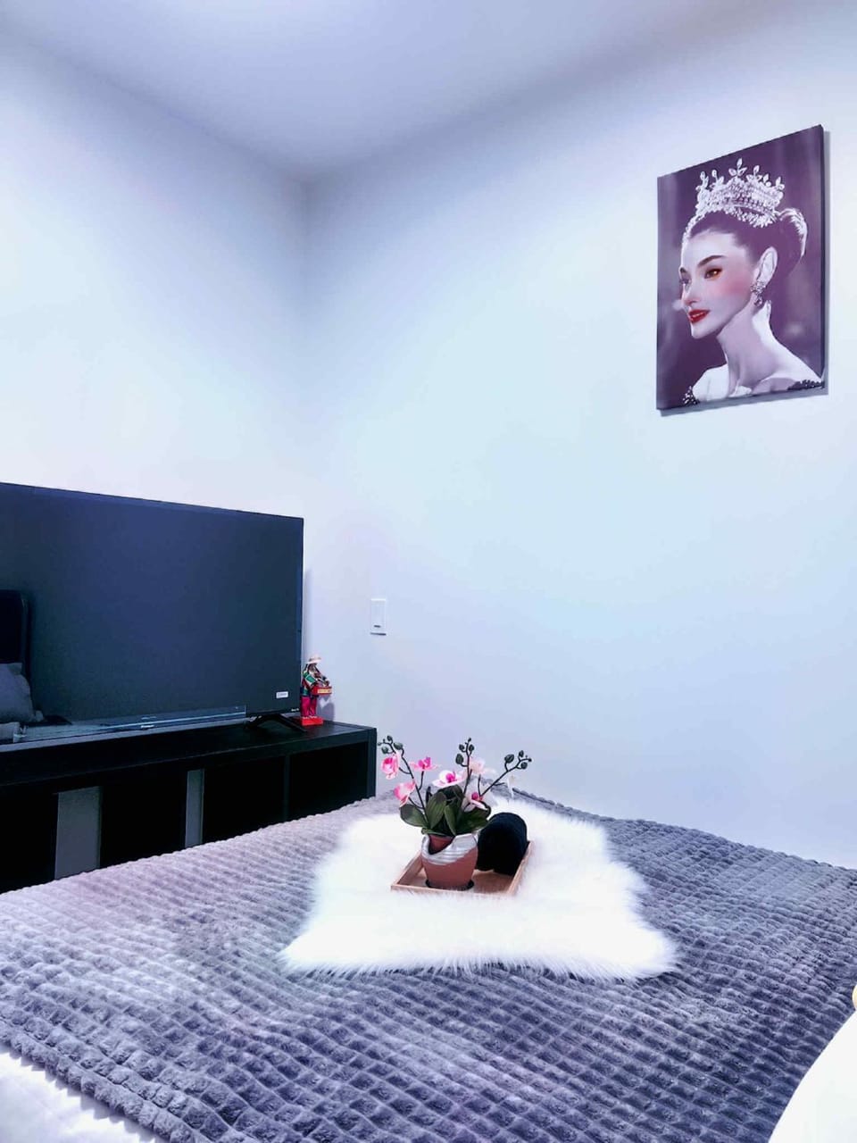 Bed, TV and multimedia, Photo of the whole room, Bedroom