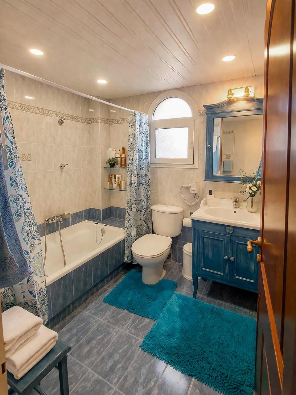 Toilet, Bathroom, Bath, towels