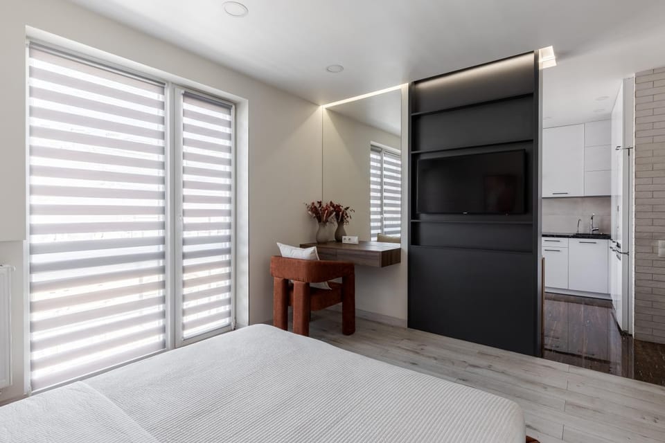 Bed, Kitchen or kitchenette, Photo of the whole room, Bedroom, wardrobe