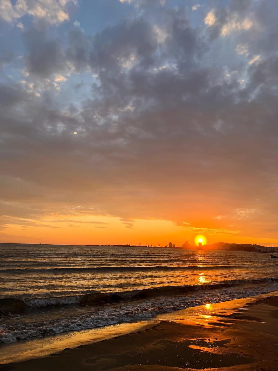 Day, Natural landscape, Beach, Sea view, Sunrise, Sunset