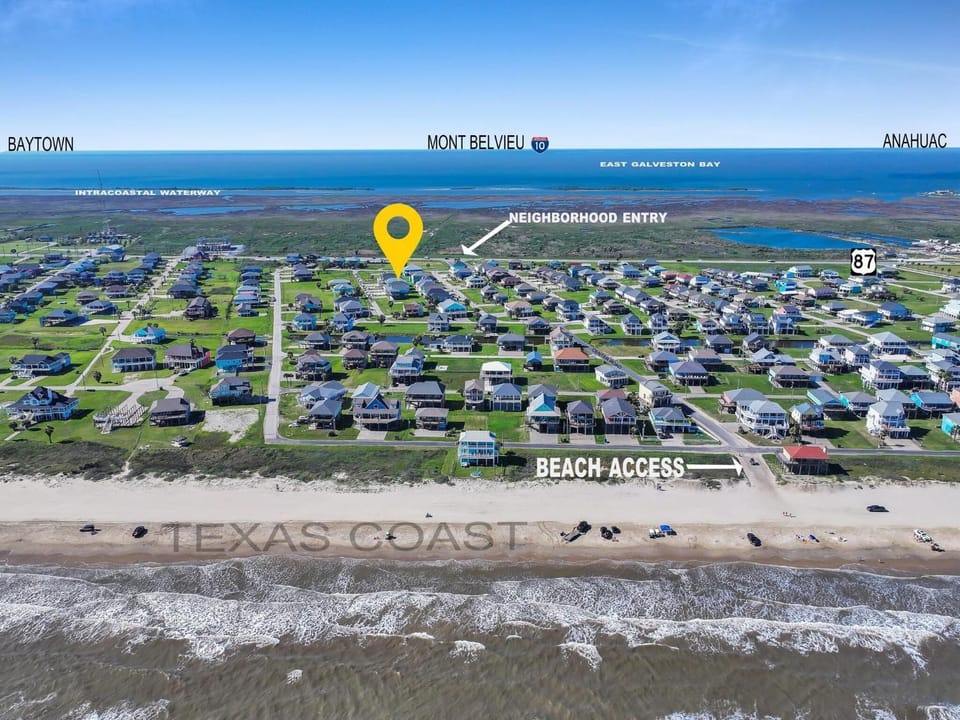 Pearly Pelican home House in Bolivar Peninsula