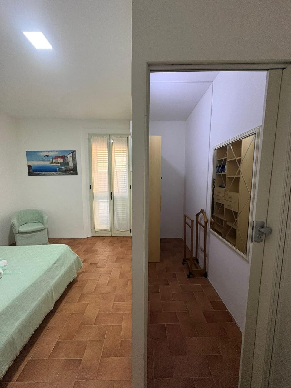 Balcony/Terrace, flat iron, locker, towels, wardrobe