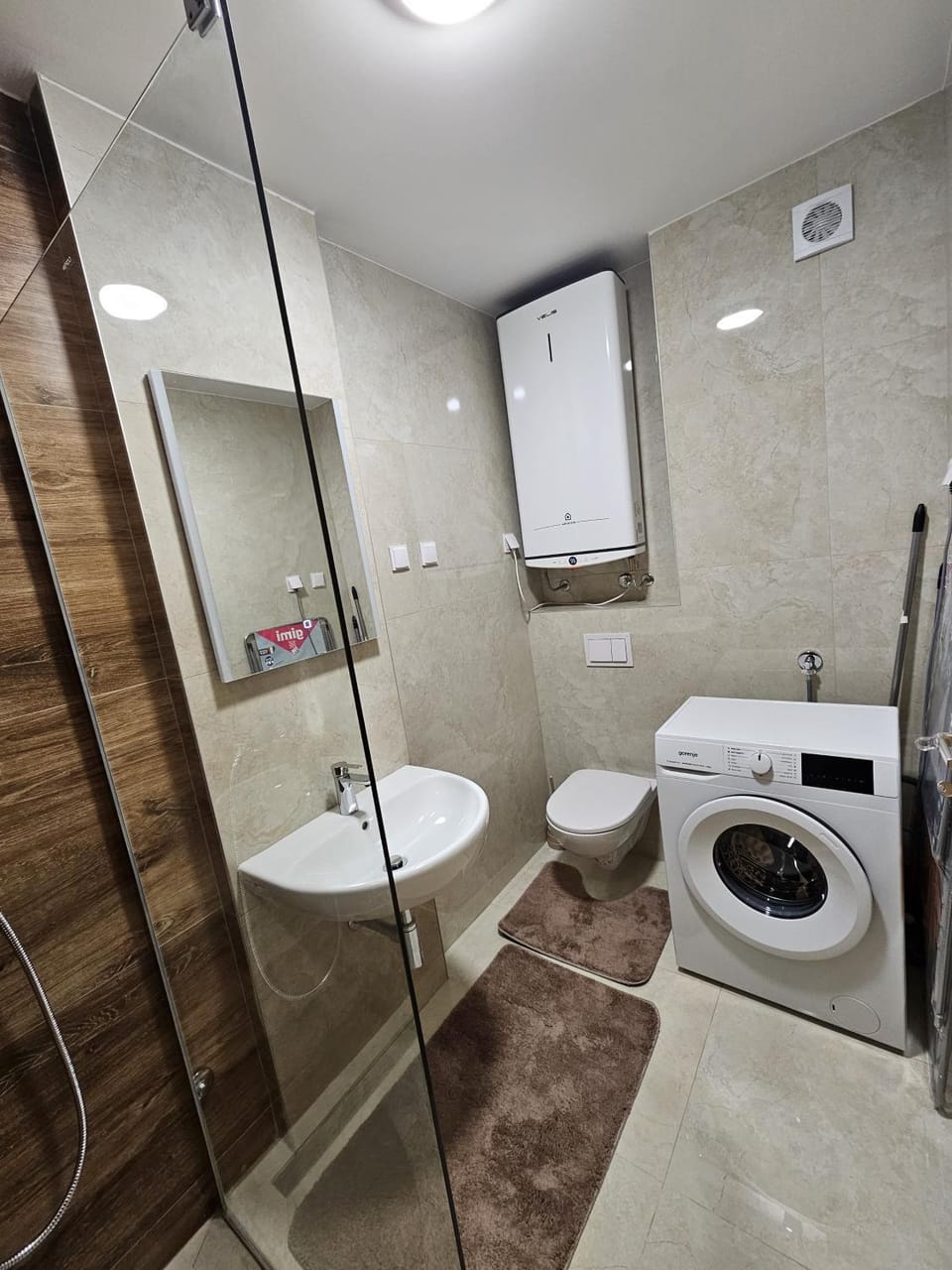 Shower, Bathroom, washing machine