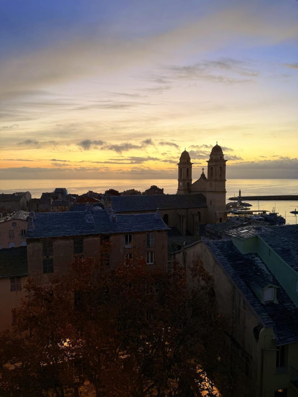 City view, Sea view, Sunset