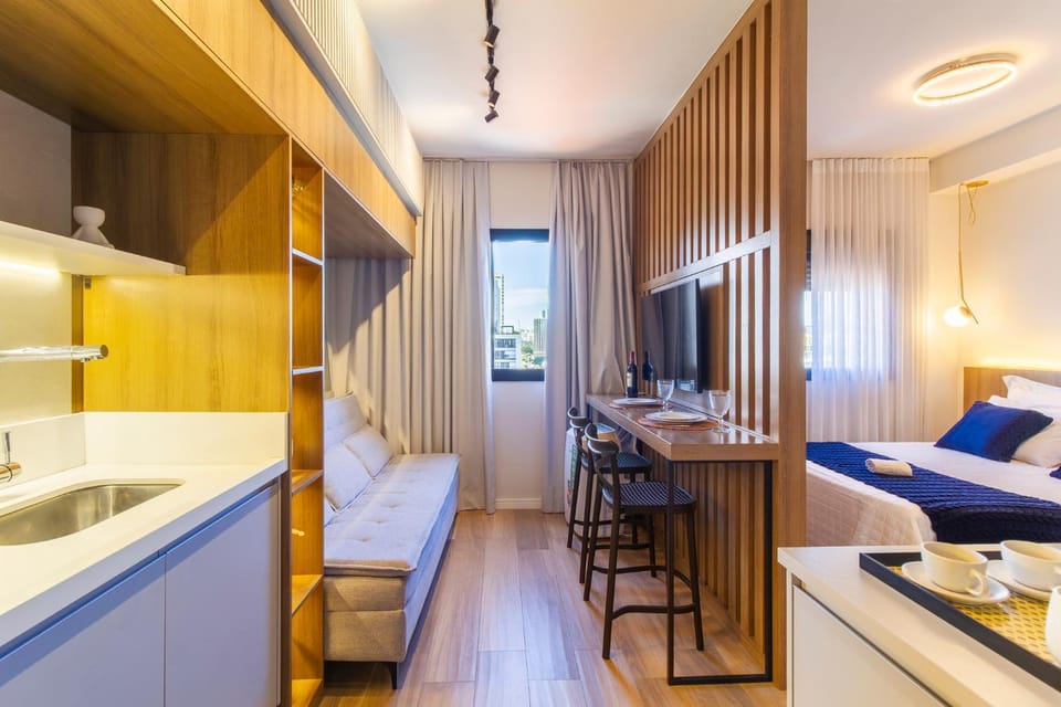 E1007 Apartamento Luxuoso Próximo Vila Madalena Faria Lima & Metrô Apartment in Sao Paulo City