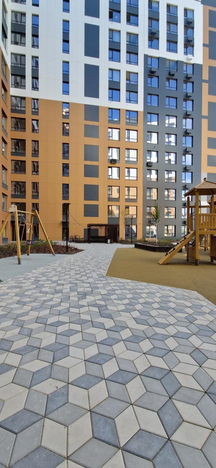 Property building, Facade/entrance, Day, Children play ground
