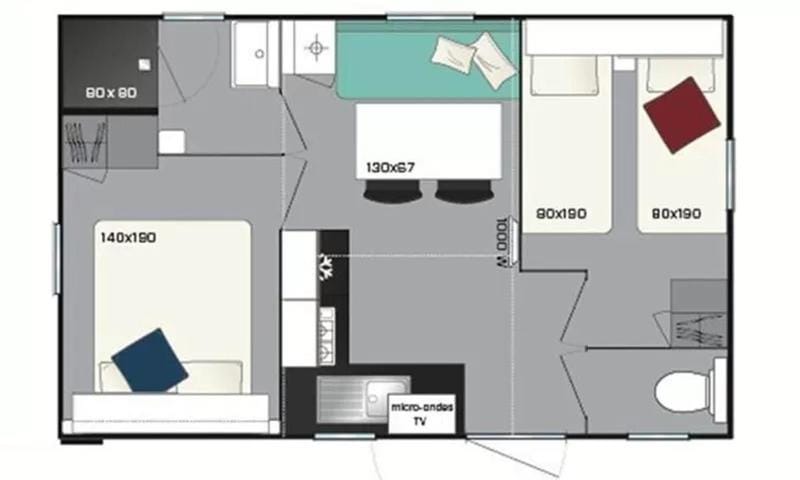 Camping Le Vert Gazon - Mobil Homes Campground/ 
RV Resort in Fort-Mahon-Plage